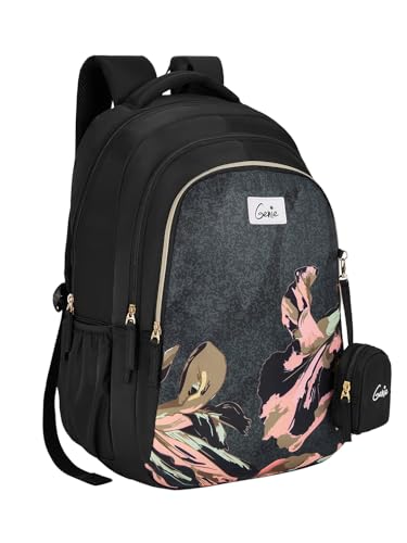 Image of Genie Seabloom Laptop Backpack for Girls (36L) | Stylish Office, College & Travel Laptop Backpack | Multi-Compartment, Lightweight, Ergonomic Straps | Black