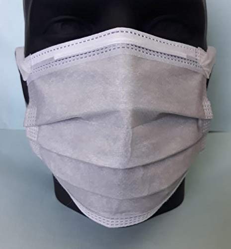 STERIMASK 3 PLY GREY facemask SITRA CE FDA ISO NABL Certified Face Mask | M 5060| (Pack of 50, Made In India)