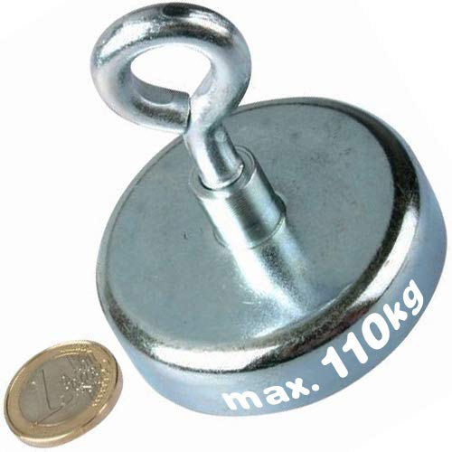 Imán En Recipiente Con Vástago Roscado 16 Mm
