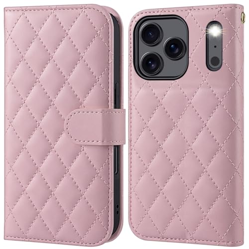 Coque iPhone 17 Pro antichoc avec porte-carte RFID et béquille de visionnage intégrée