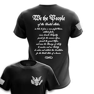 Tactical Pro Supply – Patriotic Design Men’s T-Shirt, Decorated in The USA Made from 100% Cotton, Double-Stitched, Long-Lasting, and Durable Tee – We The People – Large