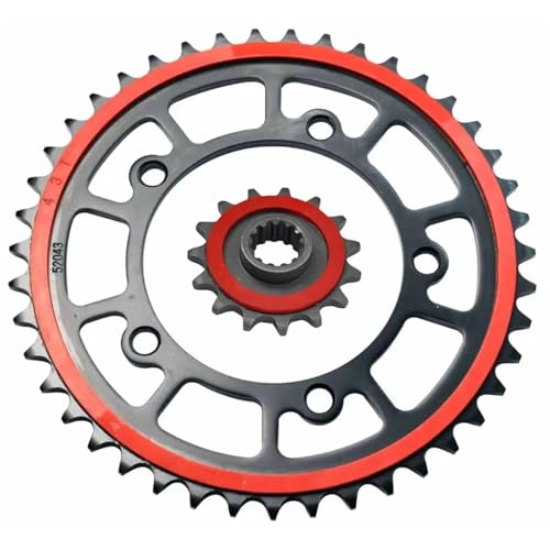 Kit pignons Kove 500X rouge 15T 43T pour vos sorties moto trail