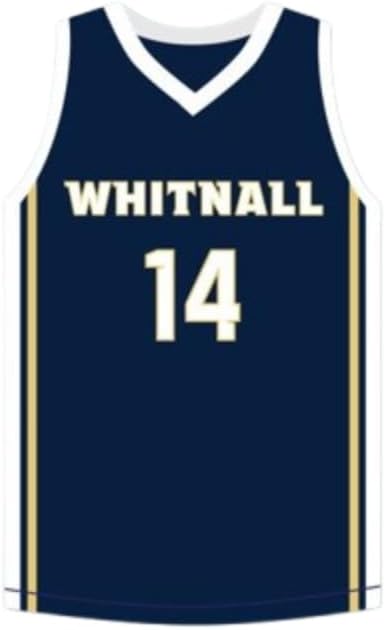 T Herro 14 High School Falcons Stitch Basketball Jersey Sewn Navy Size (62)