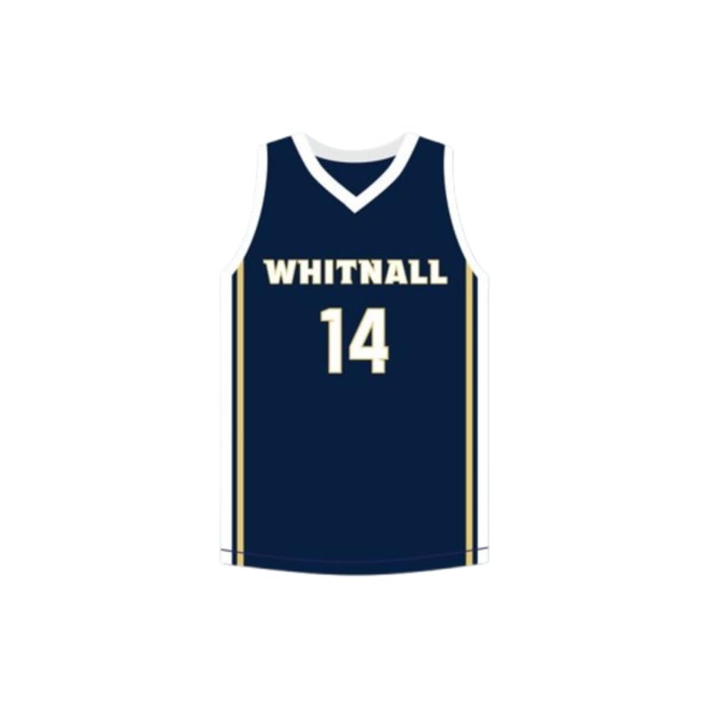 T Herro 14 High School Falcons Stitch Basketball Jersey Sewn Navy Size (62)
