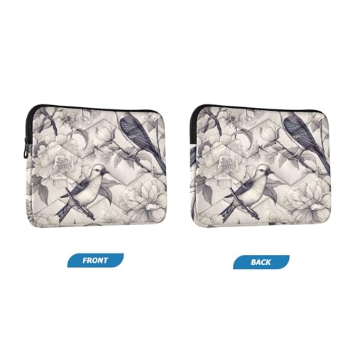 Funda para portátil 13-14 pulgadas impermeable floral miniatura 2