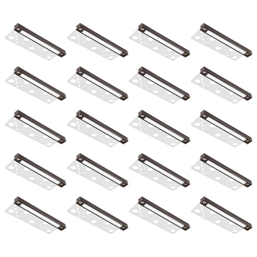 GKOLED 20Pack 6.8 Inches Hardscape Lights, Low Voltage Retaining Wall Lighting with Frosted Lens...