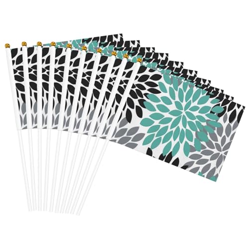 Drapeau léger imprimé fleur de dahlia pratique pour décoration d'intérieur et d'extérieur