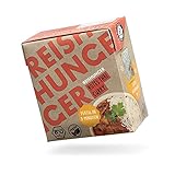 Reishunger 3 Minuten Fertiggericht Rotes Thai Curry (3x340ml) - Vegan, Glutenfrei & Ohne Konservierungsstoffe - Nur natürliche Zutaten in Bio-Qualität - In vielen Sorten und Größen verfügbar
