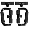 READAEER Push Up Bars Gym Exercise Equipment Fitness 1 Pair Pushup Handles with Cushioned Foam Grip and Non-Slip Sturdy Structure Push Up Bars for Men & Women
