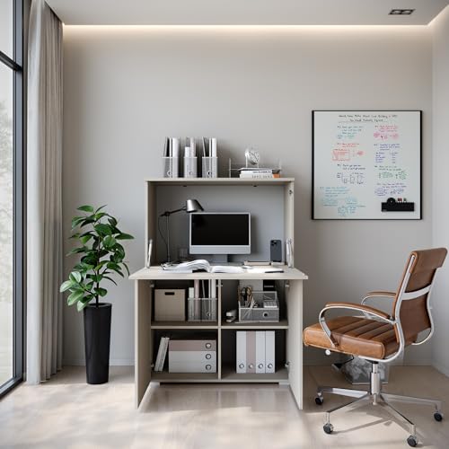 Muebles Slavic Mesa Escritorio Secretaria Vera - Largo de 125 x 90 cm - Mesa Oficina en Estilo Moderno - Escritorio Oficina Secretária para el Dormitorio, el salón - Home Office