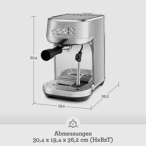 Sage Appliances the Bambino Plus Espressomaschine, SES500BTR, Mattschwarz – Bild 7