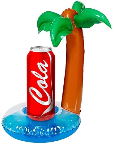 WIDMANN 0020 "Palm Tree Life Holder, 1 Piece, Size 30 x 20 cm, Inflatable Boxes and Bottles, Pool and Beach Party, Party Accessories, Gift, for Summer, Cocktail image 3