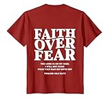 Faith Over Fear Christian Inspirational Quote
