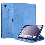 Succtopy Hülle für Samsung Galaxy Tab A9 8.7 Zoll 2023 SM-X110/X115 PU Leder 360°Drehbar Multi-Winkel Lederhülle mit Standfunktion & Stifthalter Schutzhülle Galaxy Tab A9 8.7