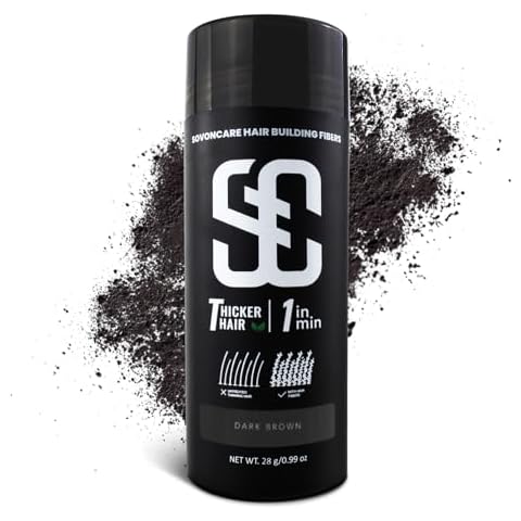 SOVONCARE Hair Fibers Dark Brown Cover