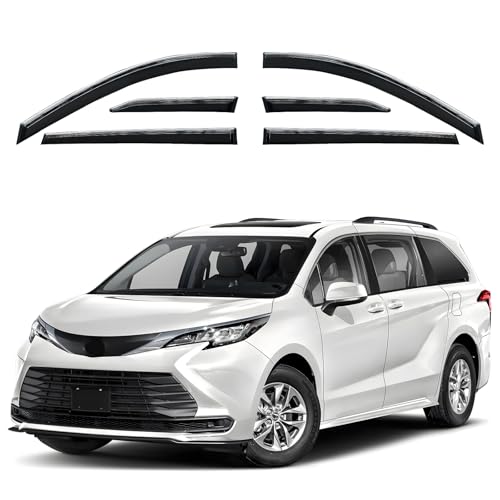Visière de fenêtre Toyota Sienna déflecteur protection extérieure chromé 2021-2025