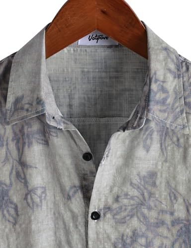 Image of VATPAVE Mens Casual Hawaiian Floral Shirts Short Sleeve Button Down Tropical Shirts Beach Summer Shirts
