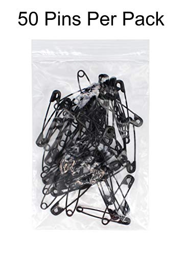 Épingles de sûreté noires taille 3 de 50mm pour couture Zipperstop - 5