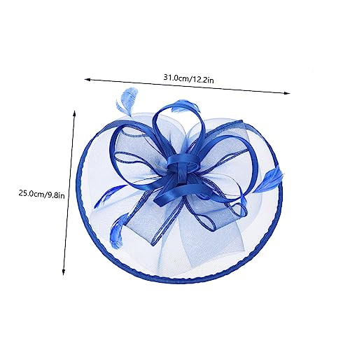 Fascinator tulle avec fleurs coiffe élégante pour invitée de mariage