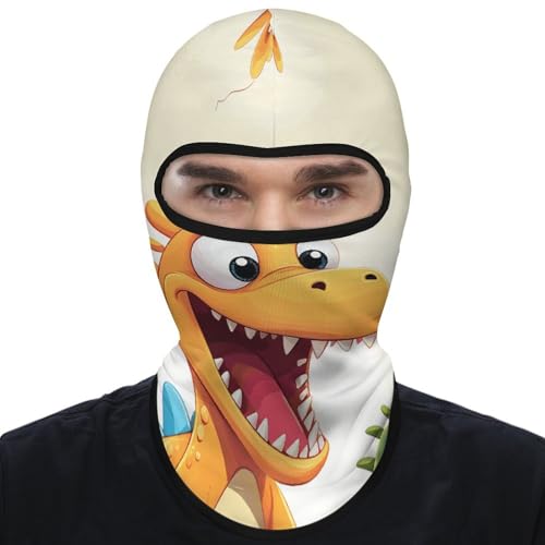 Balaclava Mask for Men Balaclava Ski Mask Cartoon Dinosaur Images Winter Face Mask Face Cover for Cycling miniatura 7
