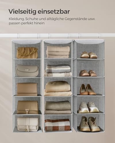 SONGMICS Hängeorganizer 2er Set, 5 Fächer, Faltbar – Ansicht 4