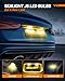 SEALIGHT 194 LED Light Bulb Amber Yellow 168 T10 W5W 2825 Super Bright 360° LED Replacement Bulbs 3020SMD for License Plate Light, Dome Light, Map Light, Courtesy Light, Side Marker Lights, Pack of 6