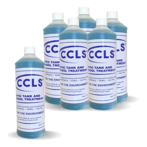 CCLS Septic Tank and Cesspool Treatment Additive/Organic Enzyme Producing Bacteria/Non-Toxic/Non-Hazardous/Non-Corrosive (6-Quarts) Cover