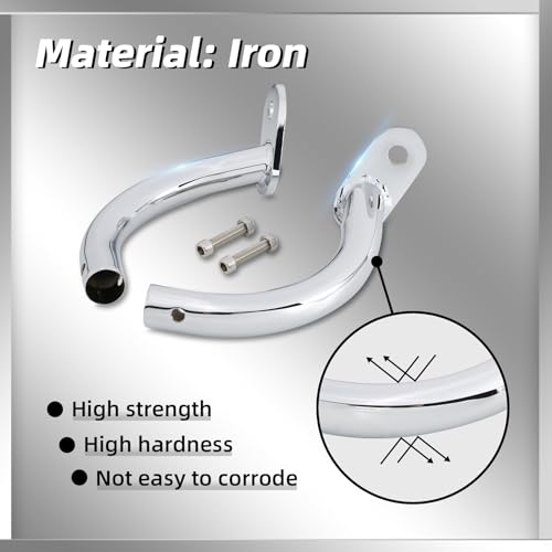 Soporte para Guardabarros de Alforjas Compatible con Harley Davidson Touring Electra Glide FLHT 1997-2008 Cromado miniatura 6