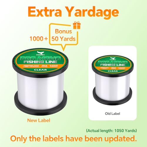 Image of Monofilament Fishing Line with Knot Guide Card, Tangle-Free Snap Ring for No More Mess, Low Memory Smooth Casting Nylon Mono String, 15 /20 /30 /50 /80LB, 220-1050 Yards