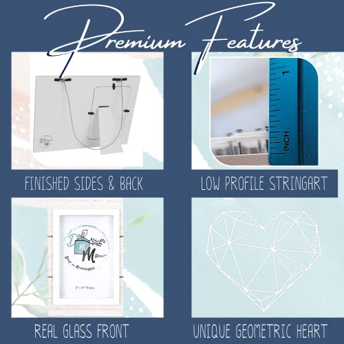 Dnm Decor Best Friend Picture Frame - Long Distance Friends - Show You Care And Share Memories With Your Bff (White Wash) #TOP1