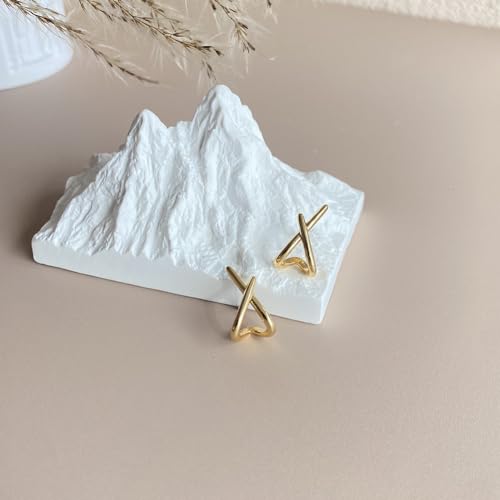 Image of Obidos 14K Gold Plated Stud Earrings for Women Trendy, Simple Minimalist Hypoallergenic Earring for Women Gifts