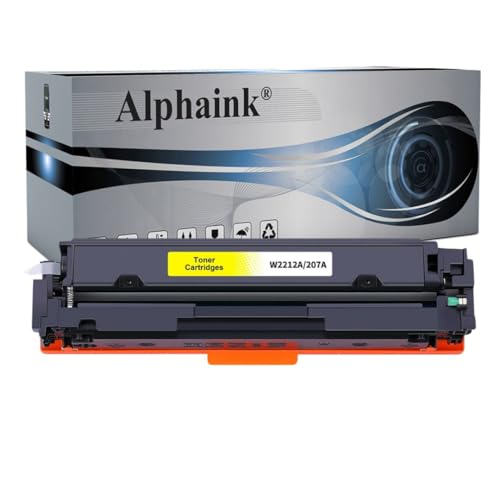 Alphaink Toner W2212A 207A Giallo Con Chip Compatibile Con Hp Color Laser Pro M255Dw M255Nw Mfp M282Nw M283Fdn M283Fdw M283Cdw Versione Da 1350 Copie