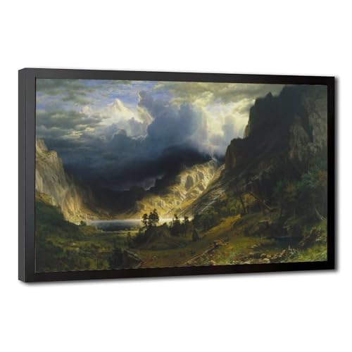 Impression sur toile Mont Rosalie Bierstadt Tableau Prêt à Poser Sans Effort
