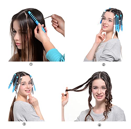 18Pcs Spiral Hair Perm Rod Solid Hair Spiral Rod Barber Hairdressing Hair Rollers Hairdressing Curling Perm Rod Salon Tools For Women Girls(Colorful) #TOP1