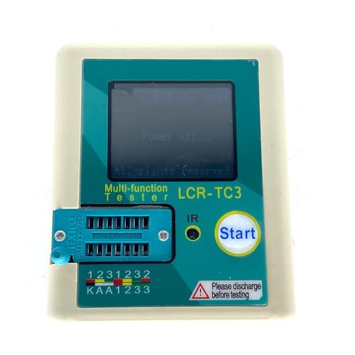 Image of LCR-TC3 Multi Function Transistor Tester Diode Triode Capacitor Resistor LCD Display Test Meter, white.