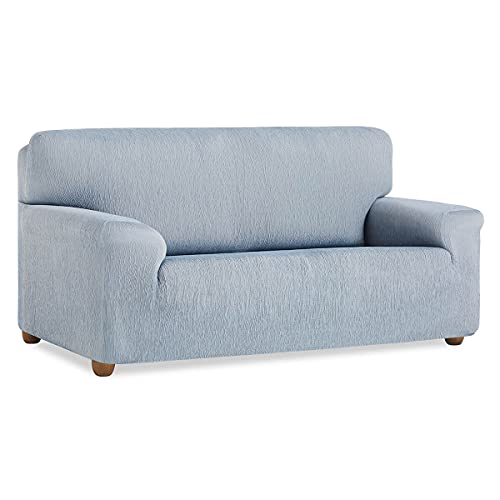 Belmarti - Funda Sofá TEIDE - Elástica Jacquard - 3 plazas - Color Azul Claro C24