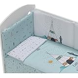 Don Algodón Cuna New Star con Coordinado Dakota Menta