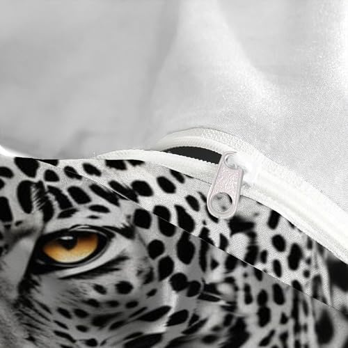 Housse de couette cheetah king size wild animals avec taies d'oreiller