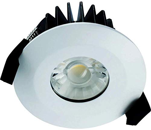 Integral Fire Rated Downlight 6W (40W) 3000K 430lm IP65 70mm-75mm cut-out Non-Dimmable