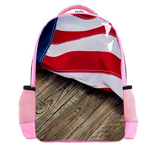 Sac à dos en bois foncé multicolore pour garçon - Modèle 1