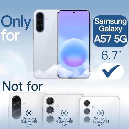Image of REALCASE Silicone Samsung Galaxy A57 5G Back Cover Case, Scratch Resistant Protective Crystal Clear Transparent Shock Proof Bumper Back Cover Case for Samsung Galaxy A57 5G