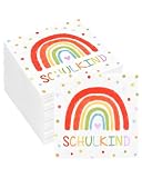 WINXMIN 40 piezas servilletas de cumpleaños de arcoíris,servilletas recicladas de cóctel y cena, papel suave para decoración de fiestas de niñas y niños, baby showers, servilletas decoupage