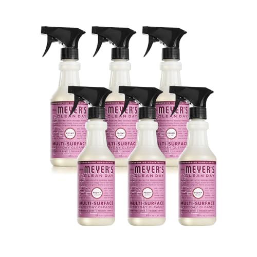 Image of MRS. MEYER'S CLEAN DAY All-Purpose Cleaner Spray, Peony, 16 fl. oz - Pack of 6