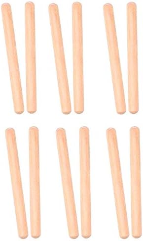 Rfvtgb 6 Pairs Wood Claves Musical Percussion Instrument Rhythm Sticks Percussion Rhythm Sticks Children Musical Toy