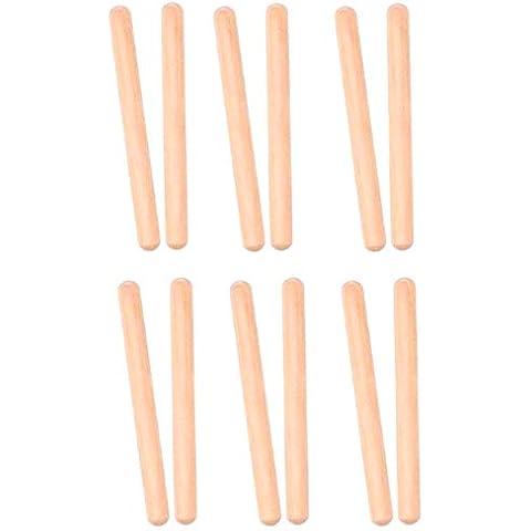 Rfvtgb 6 Pairs Wood Claves Musical Percussion Instrument Rhythm Sticks Percussion Rhythm Sticks Children Musical Toy Cover