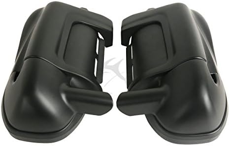 XFMT Matte Black Lower Vented Leg Fairings Glove Box Compatible with Harley Touring Models Glide 1983-2013