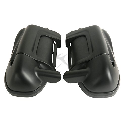 Xfmt Matte Black Lower Vented Leg Fairings Glove Box Compatible With Harley Touring Models Glide 1983-2013 #TOP1