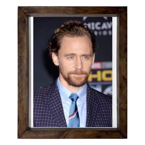 Tom Hiddleston - 14X17 Full Color Photo Sign With Wood Frame PTR #G1013061