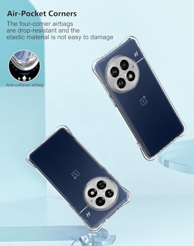 Image of REALCASE Silicone Oneplus 13 5G Back Cover Case, Scratch Resistant Protective Crystal Clear Transparent Shock Proof Bumper Back Cover Case for Oneplus 13 5G