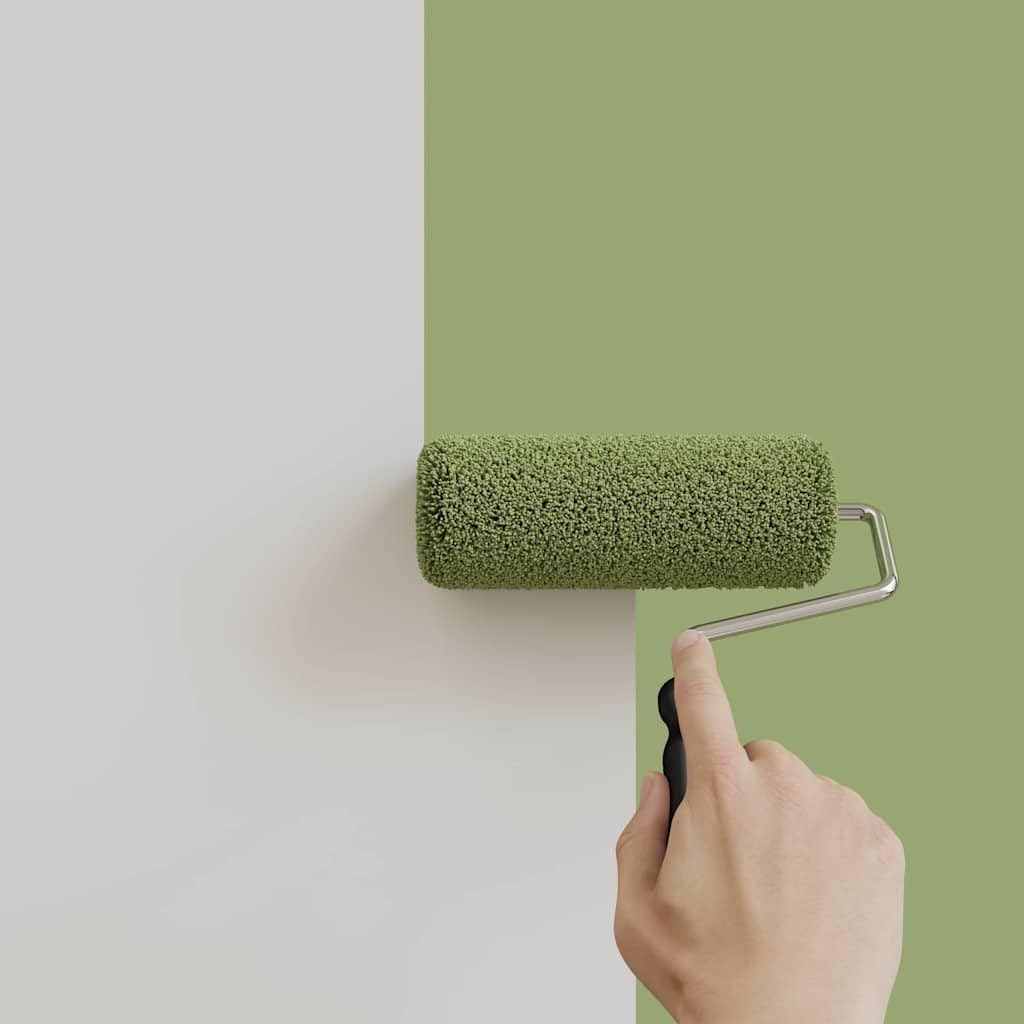 Pintura de pared verde 2,5 L para interiores, impresión de pared, secado rápido, sin olor, lavable, para pared, techo, salón, baño, renovación